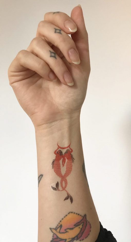 Sjöjungfru tatuering